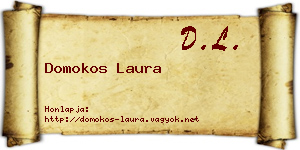 Domokos Laura névjegykártya